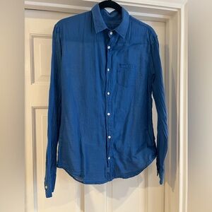 Frank & Eileen Button up Shirt Long Sleeve in Blue - XS